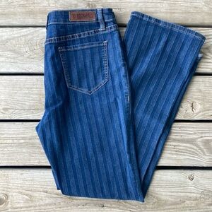 Rock and Roll Striped Women's Western Bootcut Jeans W 33 L 34